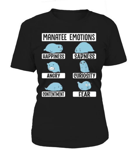Manatee Emotion - Funny Sea Cows Sirenia Dugong Women's T-Shirt