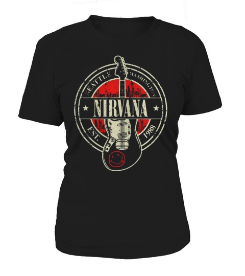 Nirvana Seattle Washington Est 1988 Women's T-Shirt