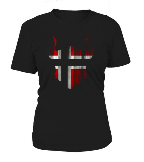 proud norway norwegian viking t shirt 4f5 Black Women's T-Shirt