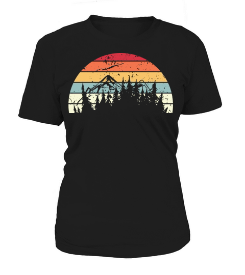 Retro Trekking Sunset Vintage hiking Sunrise Women's T-Shirt