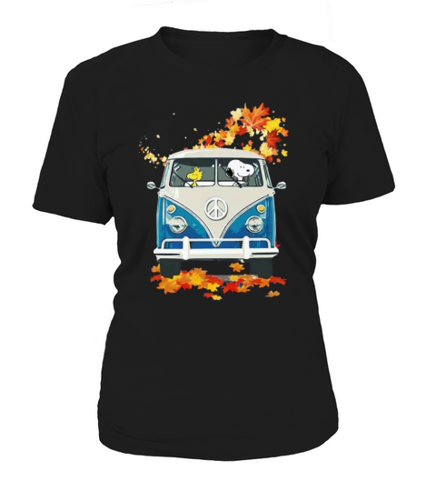 Snoopy And Woodstock VW Volkswagen Hippie Car shirt Women's T-Shirt