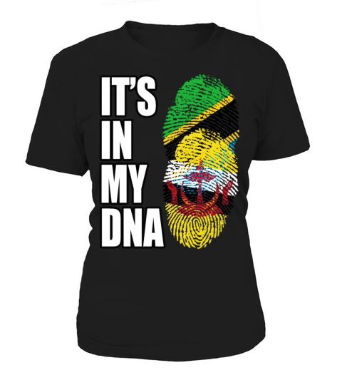 Tanzanian And Bruneian Vintage Heritage DNA Flag Women's T-Shirt