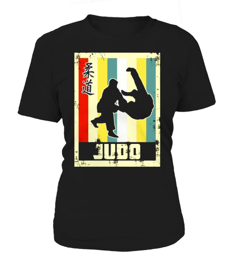 Vintage Style Judo Silhouette - Japanese Symbol Tee Shirt Women's T-Shirt