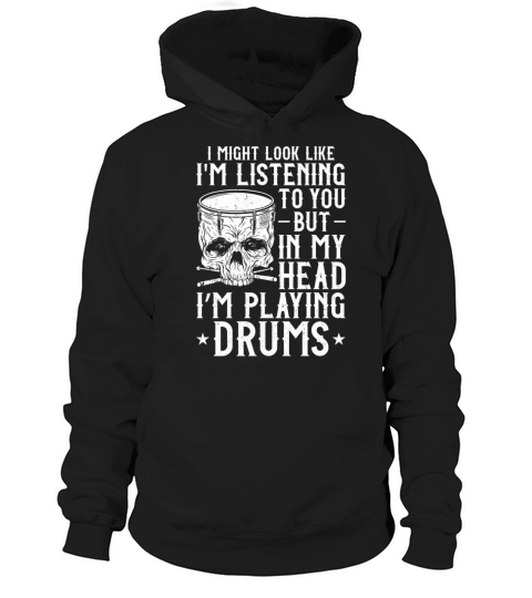 Drummer Drum Set Vintage I Might Hoodie Unisex