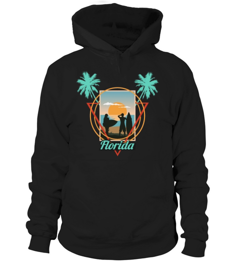 Enjoy Surfing Florida - Summer Vibes Hoodie Unisex