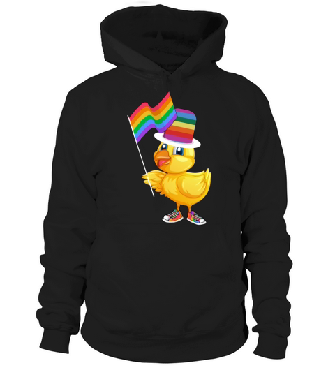 LGBTQ Rubber Duck Colorful Rainbow LGBT Pride Hoodie Unisex