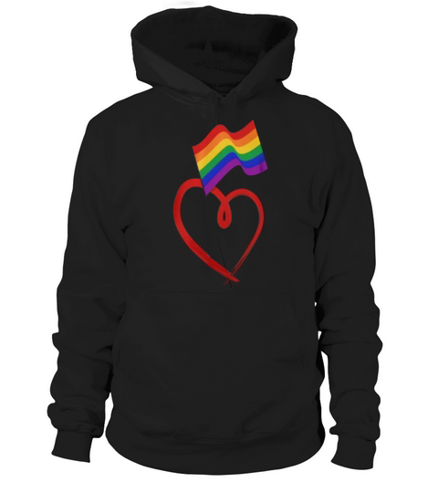 LOVE WINS HEART - LGBT GAY LESBIAN RAINBOW PRIDE - Mens Muscle T-Shirt Hoodie Unisex