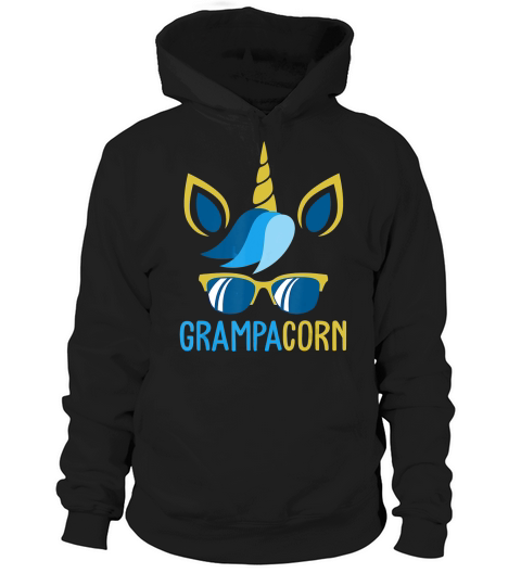 Mens Grampacorn Family Grampa Fathers Day Unicorn T-Shirt Hoodie Unisex
