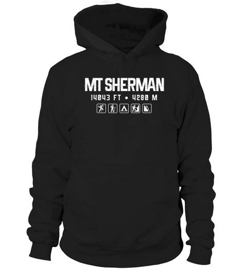 Mt. Sherman Colorado Mountain 14er Shirt Hoodie Unisex