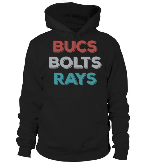 Retro Vintage Bucs Bolts Rays Hoodie Unisex