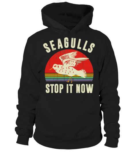 Unique Vintage Retro Style Seagulls Bird Lover Sto Hoodie Unisex