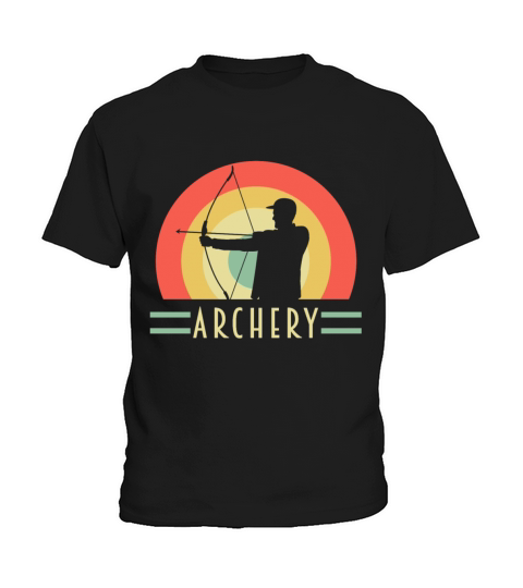 Archery Bow Hunting Vintage Longbow Kids T-Shirt