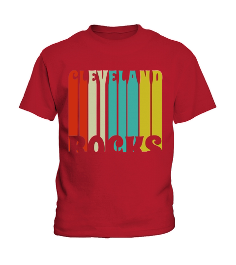 Cleveland Rocks Retro Vintage Shirt Kids T-Shirt