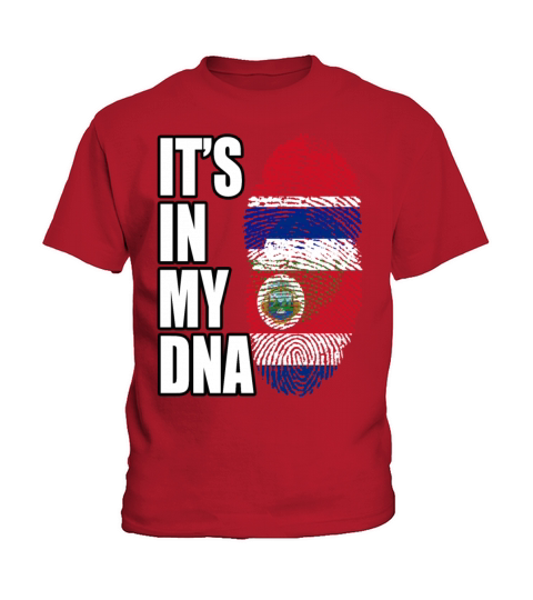 Gambian And Costa Rican Mix Heritage DNA Flag Kids T-Shirt