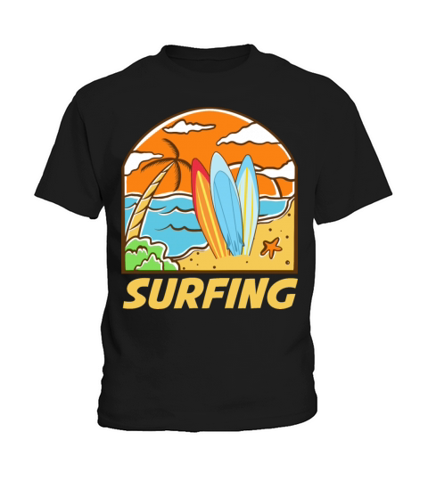 Gift for Surfer - Summer Surfing Vacation T-Shirt Kids T-Shirt