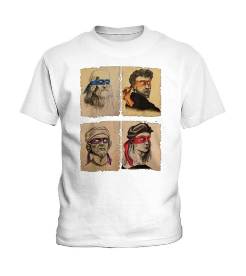 Humor Italian Artists Turtles Art Lovers shirt Kids T-Shirt