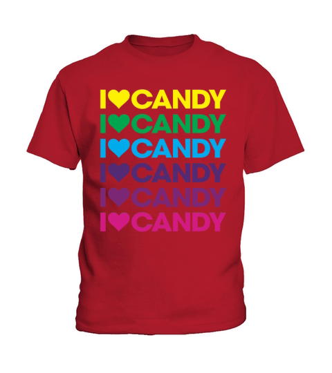 I Love Candy Halloween Party Cute Trick Or Treat Kids T-Shirt