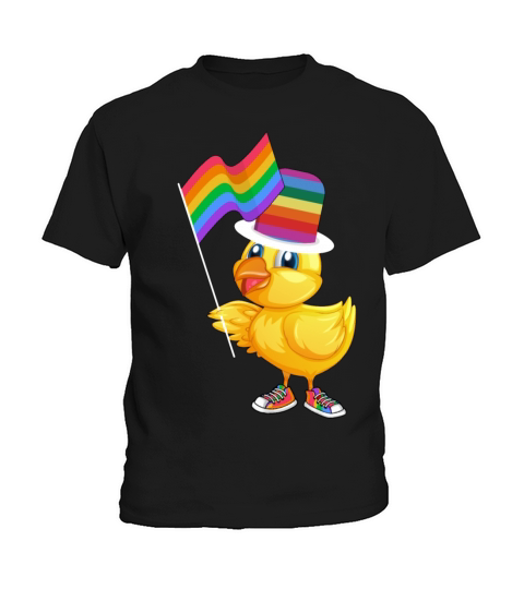 LGBTQ Rubber Duck Colorful Rainbow LGBT Pride Kids T-Shirt