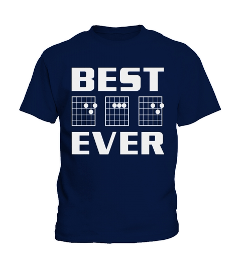 Mens Best Dad Ever Guitar Chords for Musician Father T-Shirt Kids T-Shirt