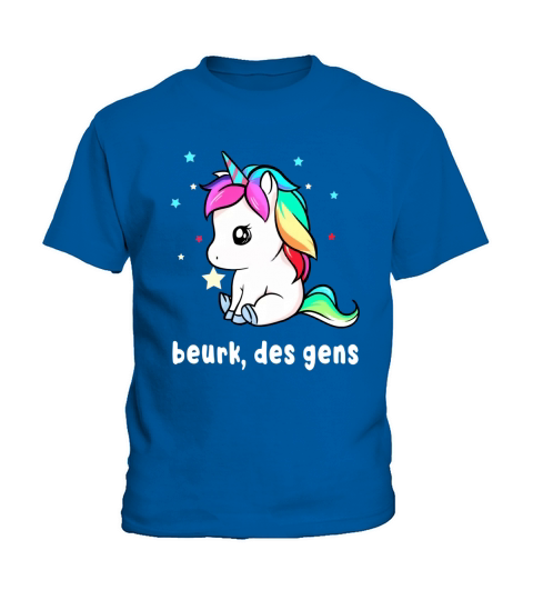 Unicorn Beurk Des Gens Licorne shirt Kids T-Shirt