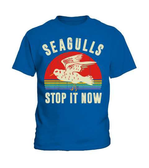 Unique Vintage Retro Style Seagulls Bird Lover Sto Kids T-Shirt