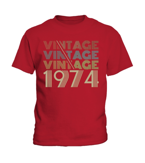 Vintage Legends Born In 1974 Aged 44 Years Old Being Awesome Kids T-Shirt