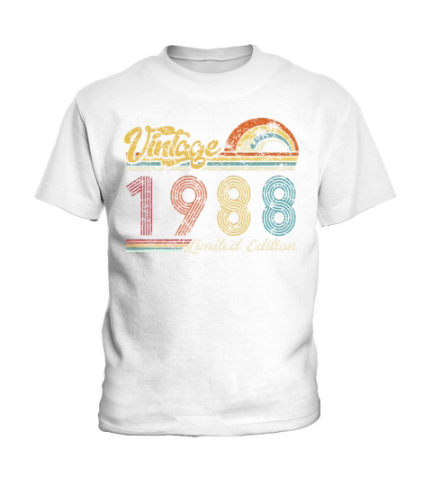 Vintage "Limited Edition" Vintage 1988 Birthday Kids T-Shirt