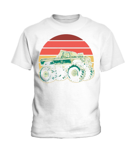 Vintage Monster Truck Owner Driver Kids T-Shirt