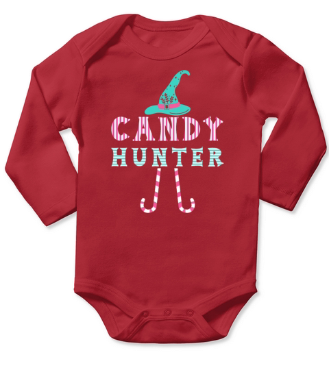 Candy Hunter Halloween Funny Long Sleeve Baby One-Piece