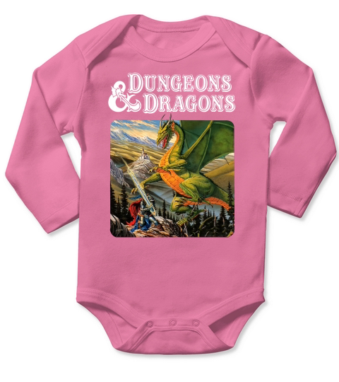 Dungeons and Dragons Long Sleeve Baby One-Piece