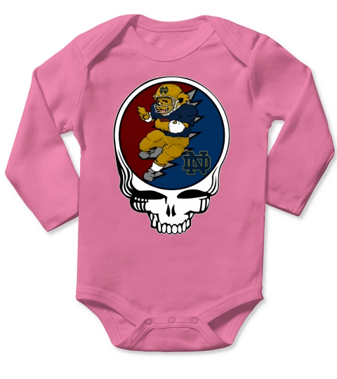 GratefulDead Tshirt Notre Dame Fighting Irish Long Sleeve Baby One-Piece