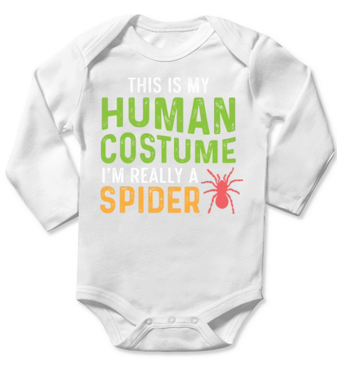 Human Costume Party-goer Gift Long Sleeve Baby One-Piece