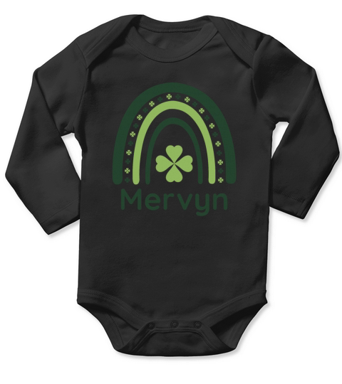 Mervyn Clover Boho Rainbow Long Sleeve Baby One-Piece