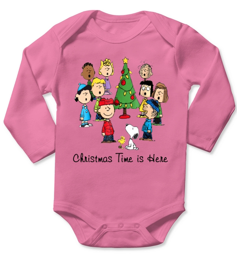 Peanuts Christmas Time Is Here shirt Long Sleeve Baby One-Piece