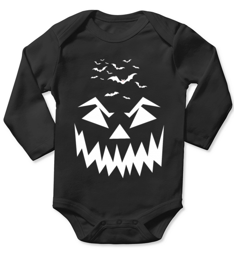 Pumpkin Halloween Long Sleeve Baby One-Piece
