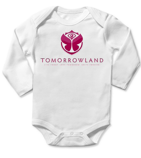Tomorrowland Yesterday is History, Today is a Gift, Tomorrow is Mystery Long Sleeve Baby One-Piece