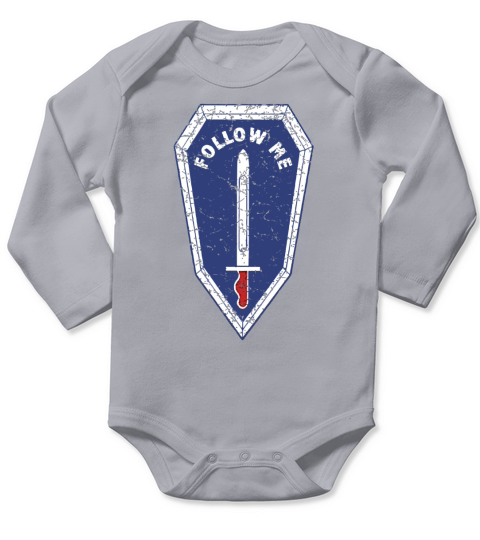 US Army Infantry Motto T Shirt - 40439 Long Sleeve Baby One-Piece