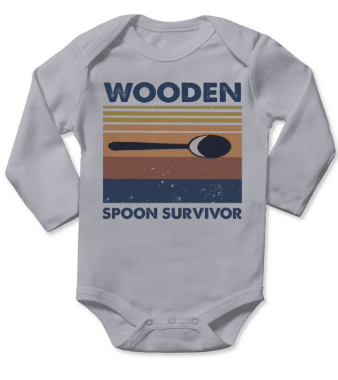 Wooden spoon survivor vintage shirt Long Sleeve Baby One-Piece
