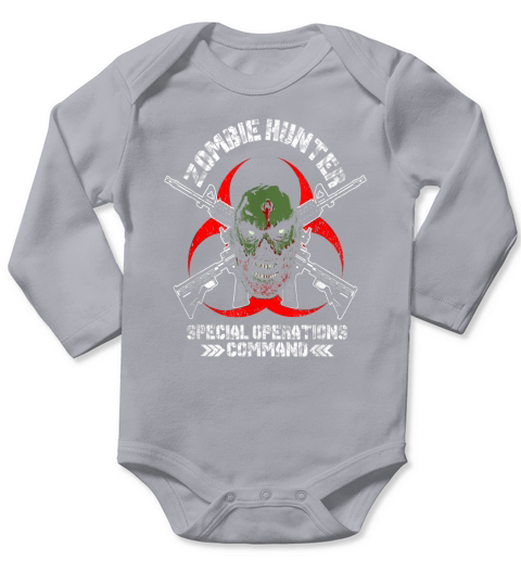 Zombie Hunter Special Operations Command T Shirt Tee Long Sleeve Baby One-Piece