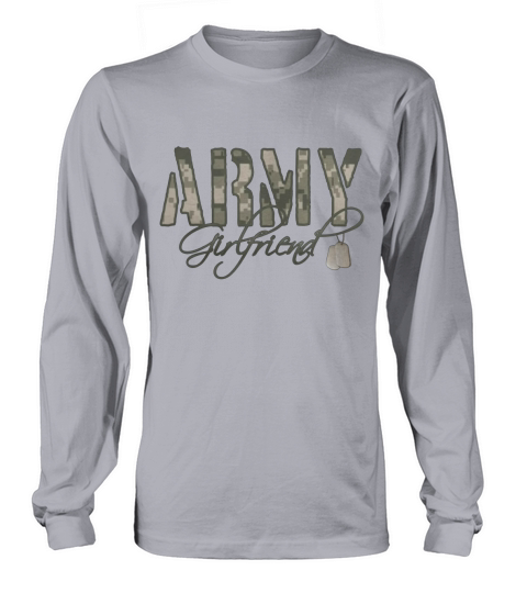 Black Army Girlfriend- Dog Tags Womens T-Shirts Long sleeved Unisex