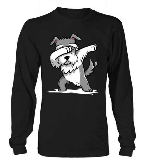 Chemise Drôle Schnauzer Dab Long sleeved Unisex
