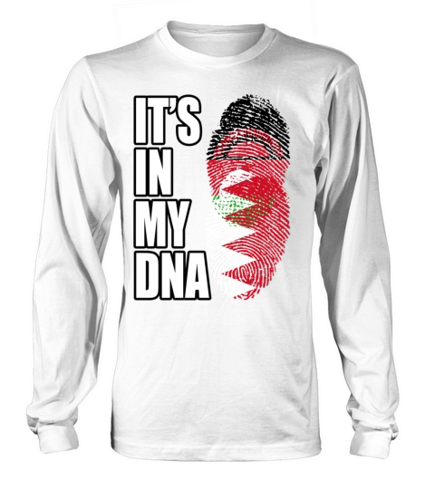 Malawian And Bahraini Mix Heritage DNA Flag Long sleeved Unisex