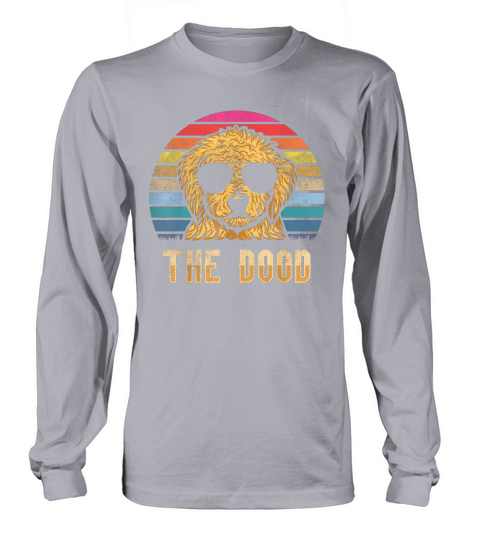 Retro Vintage Goldendoodle The Dood Long sleeved Unisex