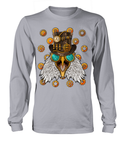 Steampunk Eagle Medieval Victorian Steam Powered A Long sleeved Unisex