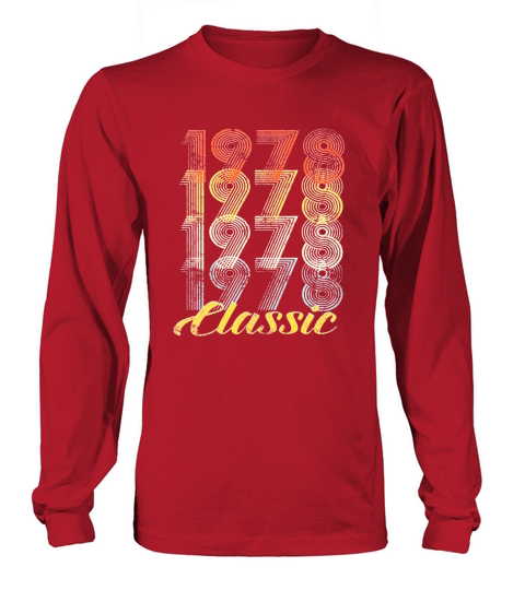 Vintage 1978 Classic Long sleeved Unisex