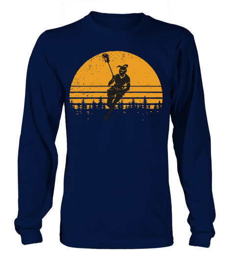 Vintage Retro Lacrosse Long sleeved Unisex