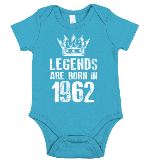 1962 legends born in Short Sleeve Baby One-Piece