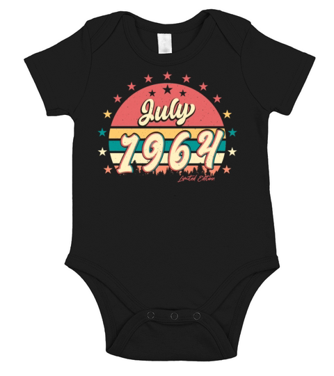 1964 July Limited Edition Short Sleeve Baby One-Piece