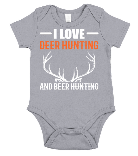 Beer Hunting Deer Hunter Gift Short Sleeve Baby One-Piece