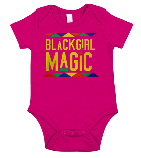 Black Girl Magic  Tribal Design tshirt Short Sleeve Baby One-Piece